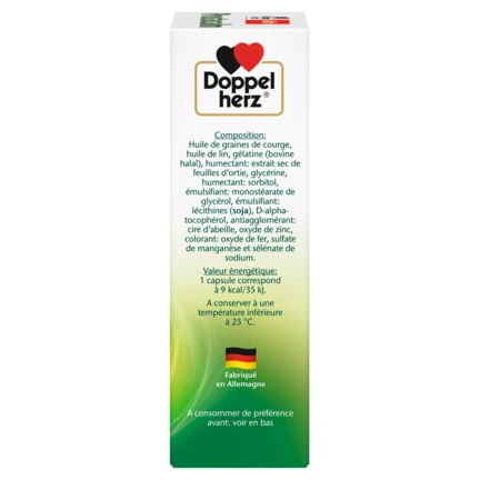 Illustration of the product packaging Doppelherz aktiv Prostacalm side view right